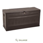 Inval America Inval America 10011 Plastic Storage Deck Box; Brown 10011